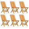 vidaXL Ensemble &agrave; manger de jardin 7 pcs Bois de teck solide