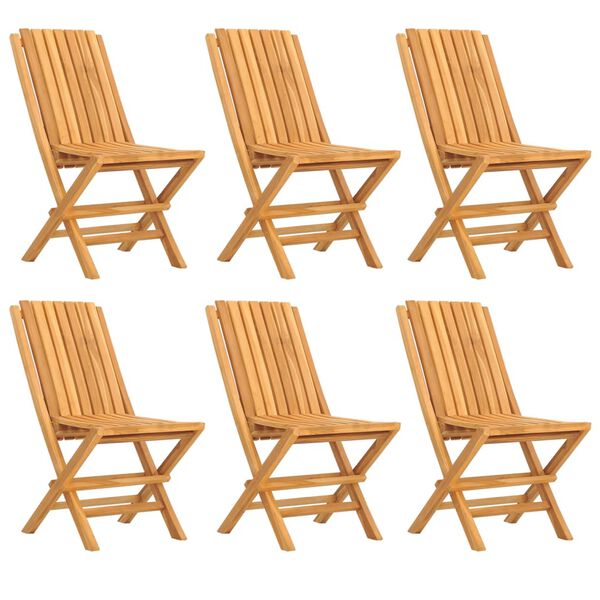 vidaXL Ensemble &agrave; manger de jardin 7 pcs Bois de teck solide