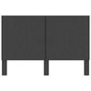vidaXL Tête de lit Gris foncé Tissu 180x200 cm