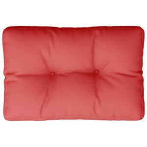 vidaXL Coussin de palette rouge 50x40x12 cm tissu
