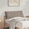 vidaXL Coussin de Dos Taupe 120 x 50 cm Tissu en microfibre