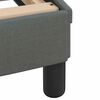 vidaXL Cadre de lit sans matelas Hvar gris fonc&eacute; 160x200 cm tissu