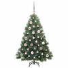 vidaXL Sapin de No&euml;l artificiel avec 150 LED Vert 120 cm PE et PVC