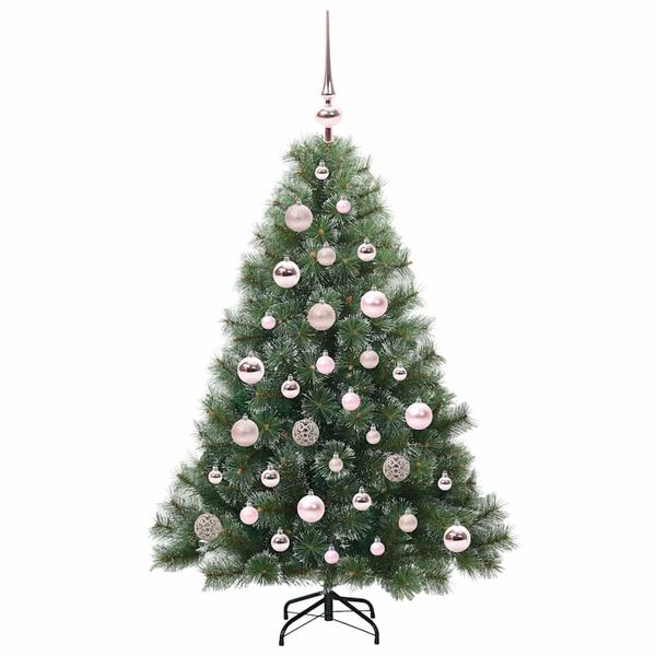 vidaXL Sapin de No&euml;l artificiel avec 150 LED Vert 120 cm PE et PVC