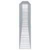 vidaXL Panier gabion avec couvercle 600x50x200 cm fer galvanisé