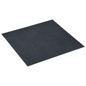 vidaXL Planches de sol Noir 5,11 m&sup2; 55 pi&egrave;ces PVC
