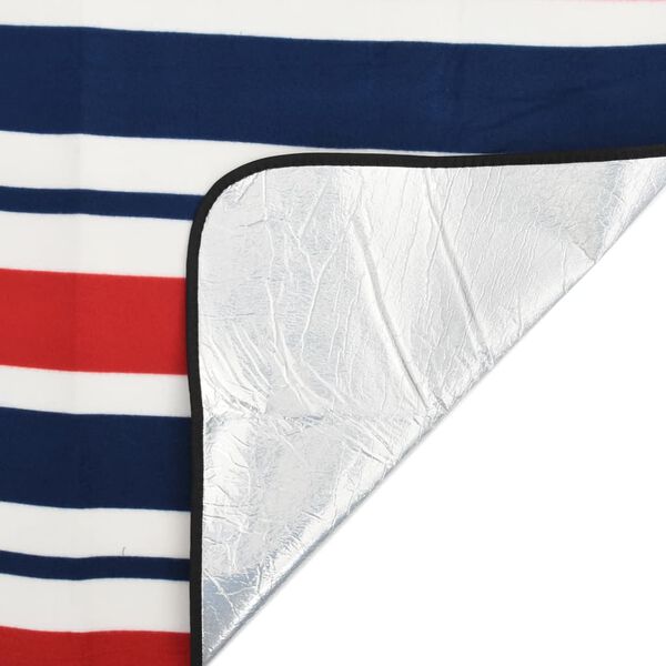 vidaXL Couverture de pique-nique pliable 200x200 cm velours