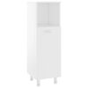vidaXL Ensemble de meubles de salle de bain 4pcs Blanc Bois ingénierie