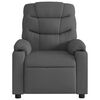 vidaXL Fauteuil de massage inclinable gris fonc&eacute; tissu
