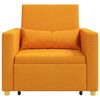vidaXL Canap&eacute;-lit escamotable simple Jaune fonc&eacute; 90 x 165 x 87 cm