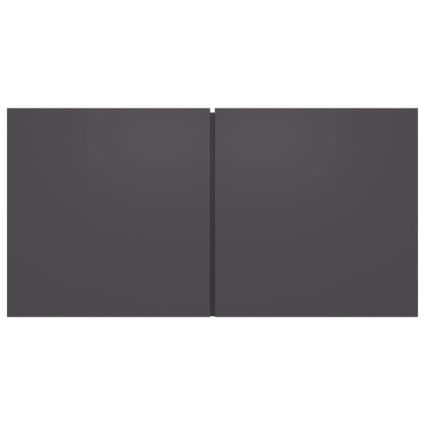 vidaXL Meuble TV suspendu Gris 60x30x30 cm