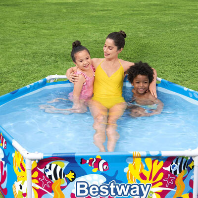 Bestway Piscine hors sol pour enfants Pro UV Careful Acier 183x51 cm