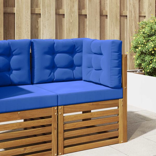 vidaXL Coussin de canap&eacute; d'ext&eacute;rieur 3 pcs Turquoise Polyester