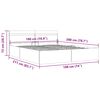 vidaXL Cadre de lit &agrave; rangement hydraulique et LED 180x200 cm