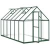 vidaXL Serre avec cadre de base vert 334x169x195 cm aluminium