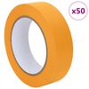 vidaXL Rubans de masquage pour peintre 50 pcs Jaune 30mm x 50m Papier