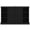 vidaXL Buffet Ch&ecirc;ne noir 100 x 35,5 x 60 cm Bois d'ing&eacute;nierie