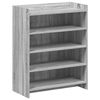 vidaXL Cabinet &agrave; chaussures Sonoma gris 73,5 x 36 x 92 cm