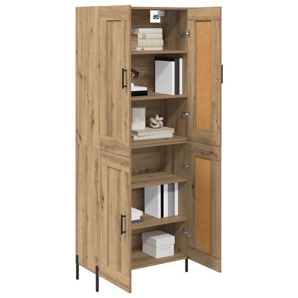 vidaXL Haut Armoire 2 pcs Ch&ecirc;ne artisanal Bois d'ing&eacute;nierie