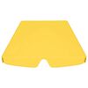 vidaXL Toit de rechange de balançoire Jaune 150/130x105/70 cm
