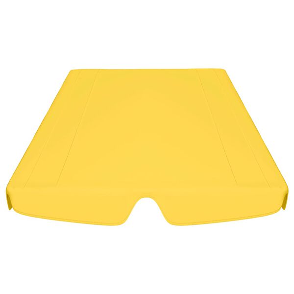 vidaXL Toit de rechange de balançoire Jaune 150/130x105/70 cm