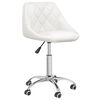 vidaXL Chaise pivotante de bureau Blanc Similicuir