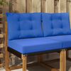 vidaXL Coussin de canap&eacute; d'ext&eacute;rieur 2 pcs Turquoise Polyester
