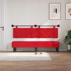 vidaXL T&ecirc;te de lit suspendue Rouge 190 x 55 x 5 cm Simili cuir