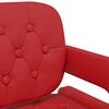 vidaXL Tabourets de bar lot de 2 rouge bordeaux similicuir