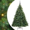 vidaXL Sapin de No&euml;l artificiel avec 300 LED Vert 180 cm PE et PVC