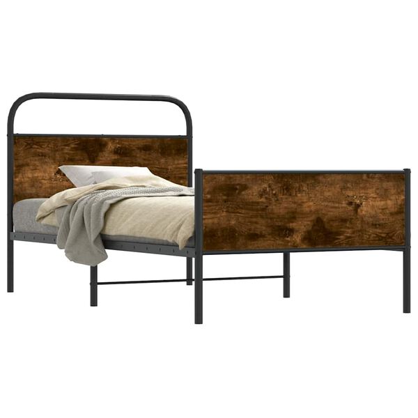 vidaXL Cadre de lit sans matelas 100x200 cm ch&ecirc;ne sonoma
