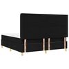 vidaXL Lit &agrave; ressorts avec matelas Noir 180 x 200 cm tissu