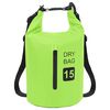 vidaXL Sac sec avec fermeture éclair Vert 15 L PVC