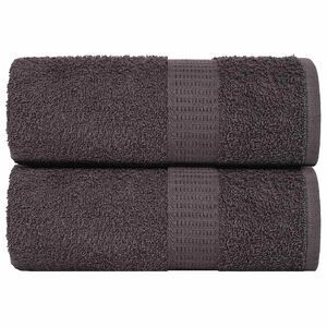 vidaXL Gants de toilette FROGN 2 pcs anthracite 15x21 cm 360 g/m&sup2;