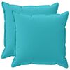 vidaXL Housse de coussin 2 pc HOUTEN Turquoise 80 x 80 cm Polyester