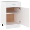 vidaXL Armoire &agrave; tiroirs "Lyon" Blanc 50 x 46 x 81,5 cm Bois d'ing&eacute;nierie