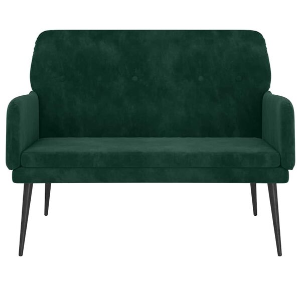 vidaXL Banc Vert fonc&eacute; 108x79x79 cm Velours