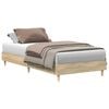 vidaXL Cadre de lit sans matelas ch&ecirc;ne sonoma 75x190 cm