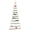 vidaXL Sapin de No&euml;l suspendu avec &eacute;toile sup&eacute;rieure 74 x 150 cm Branche naturelle