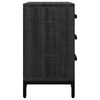 vidaXL Table de chevet Noir 40x30x55 cm Bois de pin massif