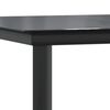 vidaXL Ensemble &agrave; manger de jardin 5 pcs noir r&eacute;sine tress&eacute;e et acier