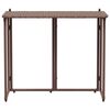 VidaXL Table de jardin pliante marron 90 x 51 x 75 cm polyrotin