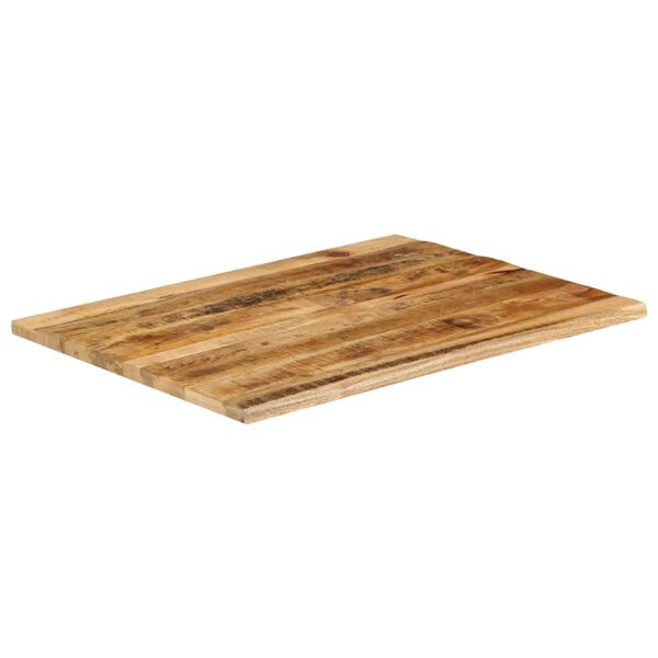 vidaXL Dessus de table 90x80x2,5 cm bord vif bois massif manguier brut
