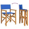 vidaXL Chaises de metteur en sc&egrave;ne pliantes lot de 2 Bois teck massif