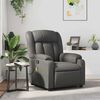 vidaXL Fauteuil de massage inclinable Gris Similicuir