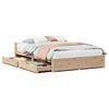 vidaXL Cadre de lit sans matelas 120x200 cm bois de pin massif