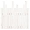 vidaXL Tête de lit murale Blanc 82,5x3x80 cm Bois massif de pin