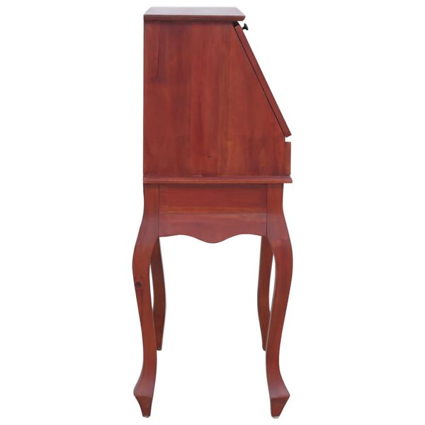 vidaXL Bureau secrétaire Marron 78x42x103 cm Bois d'acajou massif