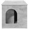 vidaXL Maison pour chat B&eacute;ton 85 x 55 x 50 cm Bois d'ing&eacute;nierie