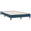 vidaXL Cadre de lit sans matelas bleu fonc&eacute; 120x220 cm velours